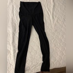 Reebok, black maternity, large leggings, athletic workout